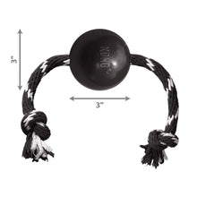 Load image into Gallery viewer, Kong Kong Extreme Ball w/ Rope Dog Toy
