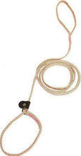 Load image into Gallery viewer, Lone Wolf Products Lone Wolf 1/4” Spiral Color Flat Rope Dog Slip Lead - 6’ only Watermelon Lime/Pink