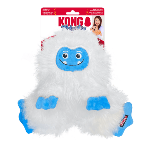 Kong Kong Frizzles Yeti Dog Toy - Med/Lg