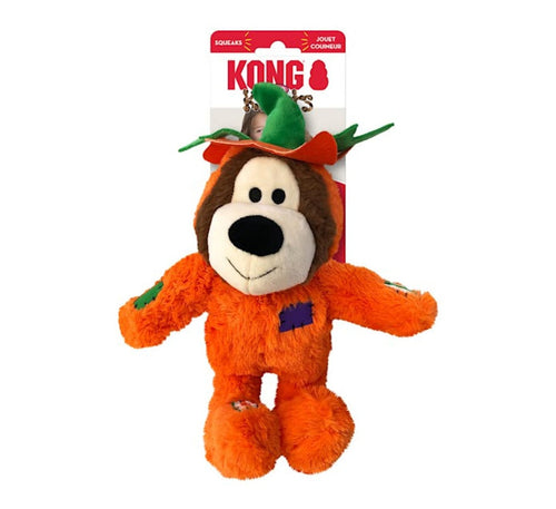 Kong Kong Wild Knots Halloween Pumpkin Bear Dog Toy - Med/Lg