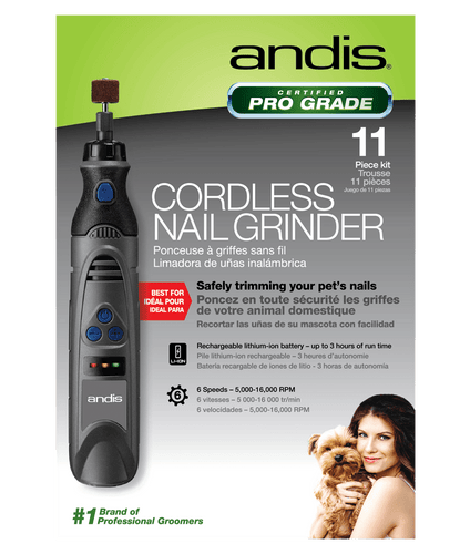 Andis Andis 11 Piece Pro Grade Cordless Nail Grinder for Dogs