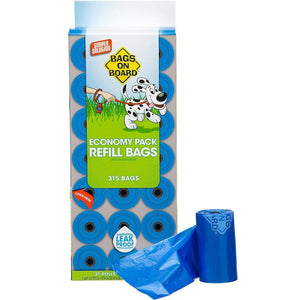 Bags on Board Bags on Board Dog Poop Bag Refill Pack 315 Blue