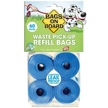 Load image into Gallery viewer, Bags on Board Bags on Board Dog Poop Bag Refill Pack 60 Blue