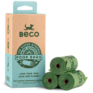 Beco Beco Super Strong Mint Scented Degradable Dog Poop Bags 120