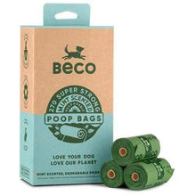 Load image into Gallery viewer, Beco Beco Super Strong Mint Scented Degradable Dog Poop Bags 270 count