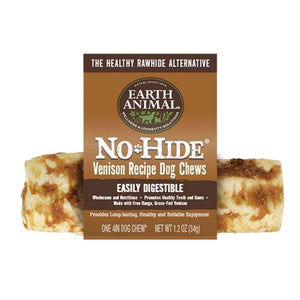 Earth Animal Earth Animal No Hide Venison Recipe Dog Chews Small Single (16-45 lbs.)
