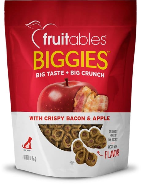 Fruitables Fruitables Biggies Crispy Bacon & Apple Dog Treats - 16 oz.