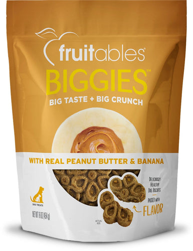 Fruitables Fruitables Biggies Peanut Butter & Banana Dog Treats - 16 oz.
