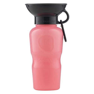 Highwave Highwave AutoDogMug Leak Tight Portable Dog Water Bottle, BPA-Free Soft Pink