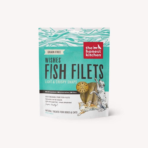 Honest Kitchen The Honest Kitchen Wishes Grain-Free Dehydrated Fish Filets Dog & Cat Treats - 3 oz. bag