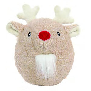 Hugglehounds Hugglehounds Christmas Ball Reindeer Dog Toy
