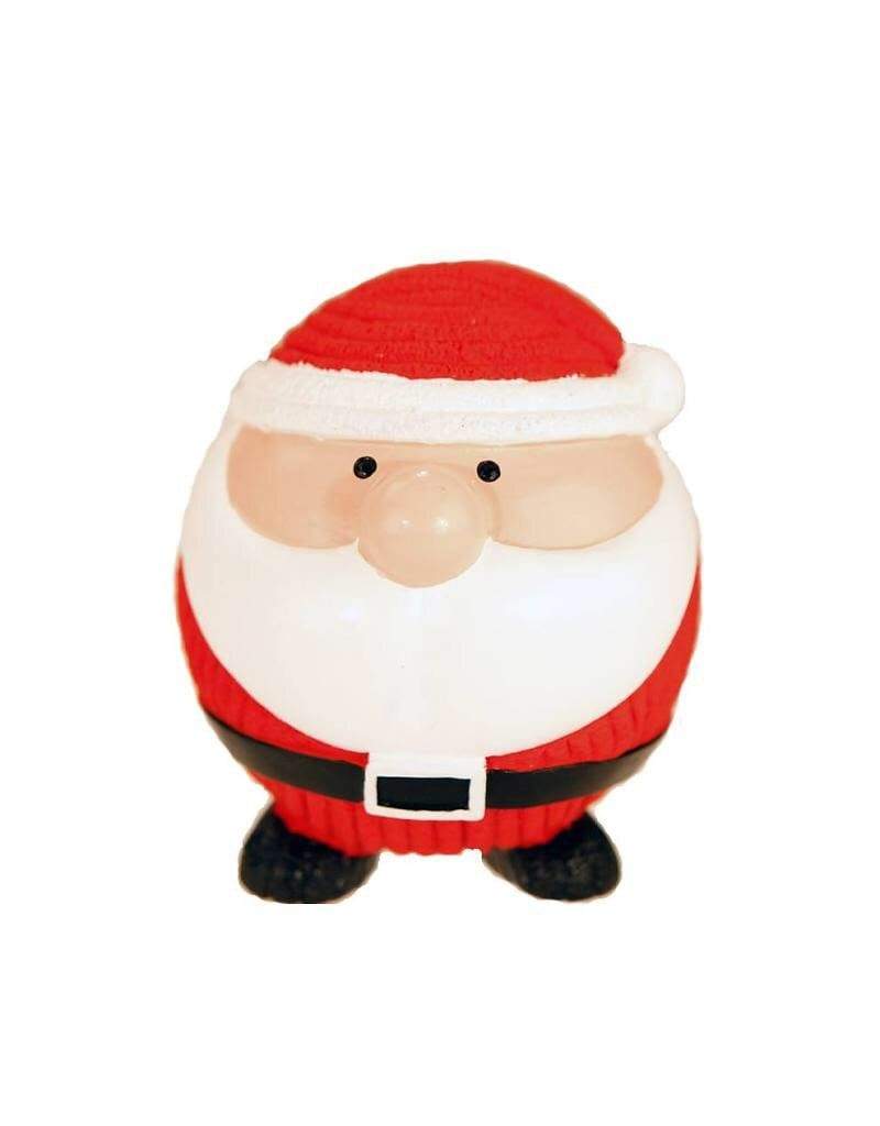 Hugglehounds Hugglehounds Christmas Santa Ball Dog Toy