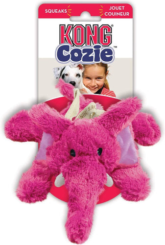 Kong Kong Cozie Elmer the Pink Elephant Dog Toy