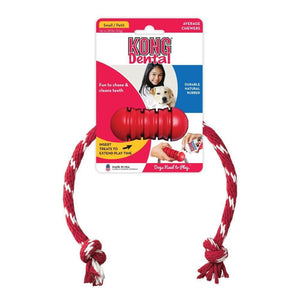 Kong Kong Dental with Rope Dog Toy - Small
