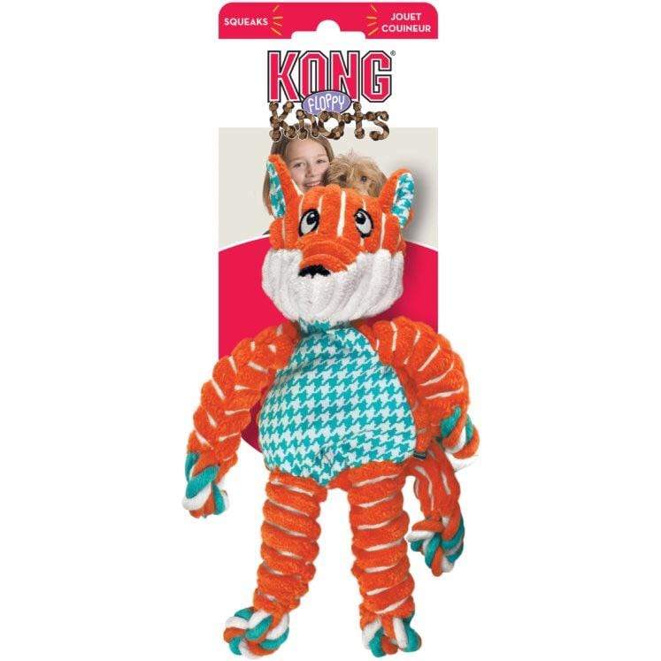 Kong Kong Floppy Knots Fox Dog Toy