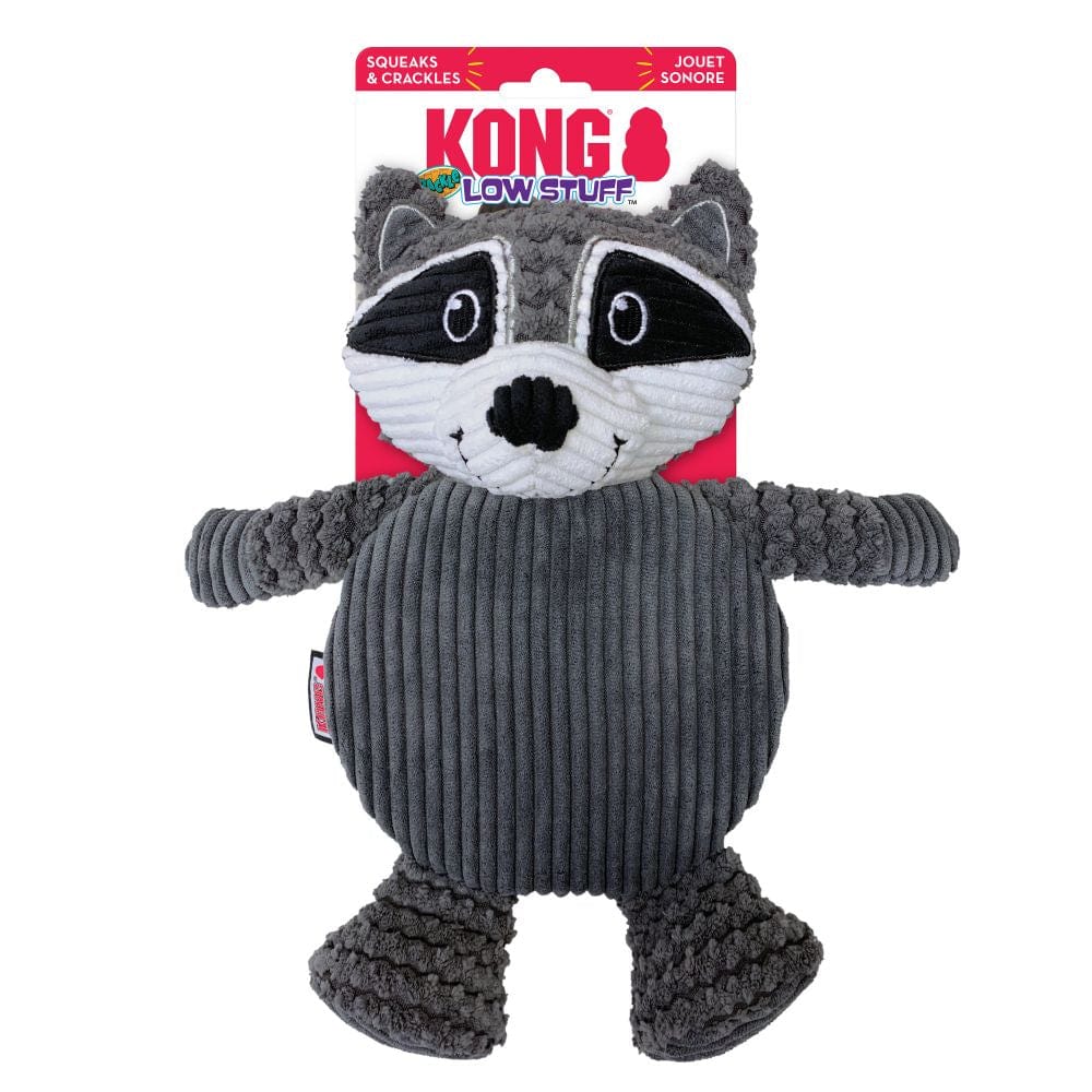 Kong Kong Low Stuff Crackle Tummies Raccoon Dog Toy - Large