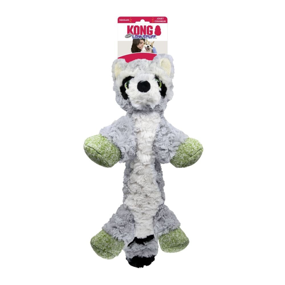 Kong Kong Low Stuff Flopzie Raccoon Dog Toy - Medium