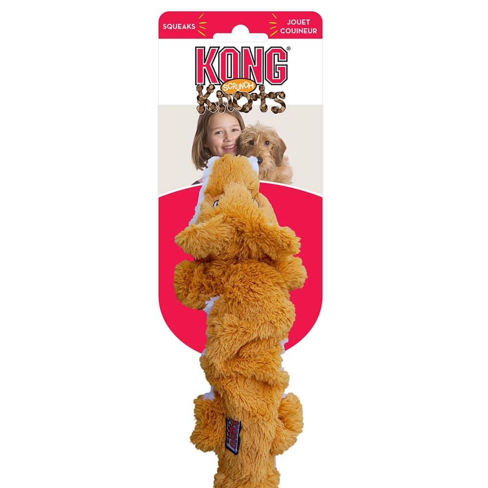 Kong Scrunch Knots Fox Dog Toy