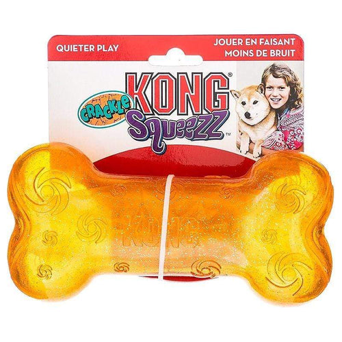 Kong Kong Squeezz Crackle Bone Dog Toy