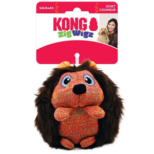 Kong Kong Zig Wigz Dog Toy - Medium Hedgehog