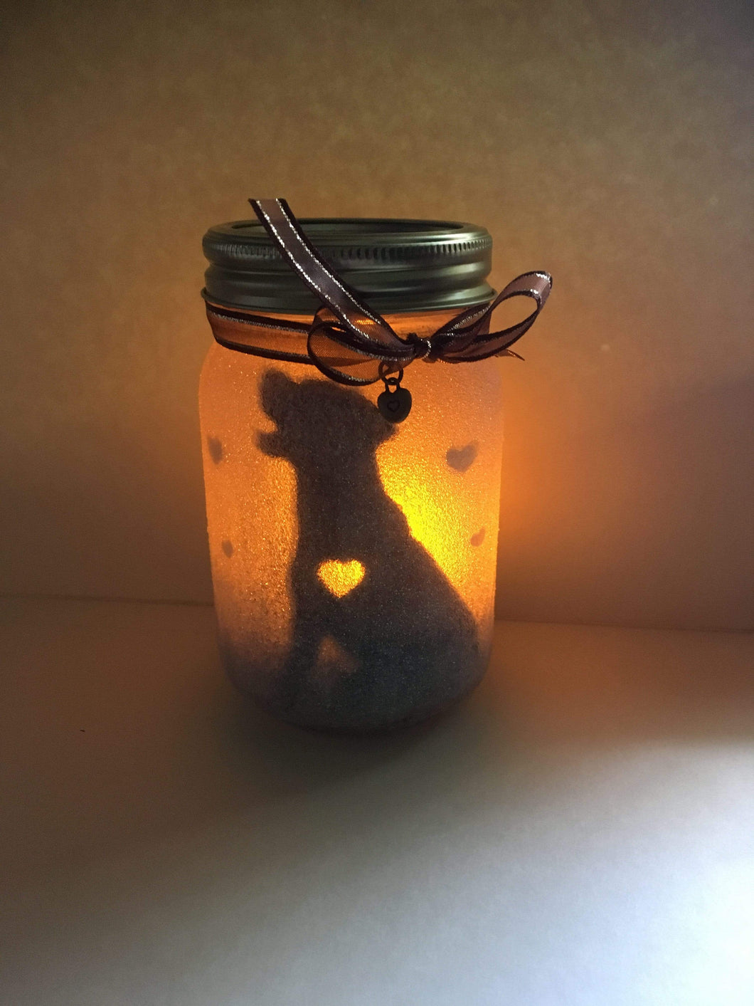 Lagoon Pet Products Handmade Mason Jar Candle - Dog Heart