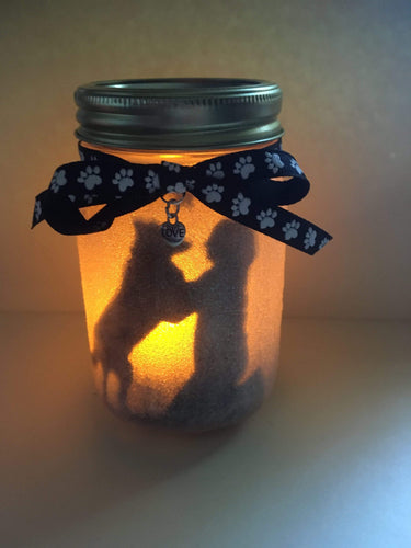 Lagoon Pet Products Handmade Mason Jar Candle - Happy Dog