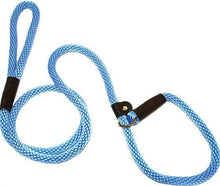 Load image into Gallery viewer, Lone Wolf Products Lone Wolf 1/2” Solid Color Round Rope Dog Slip Lead - 6’ only Sky Blue