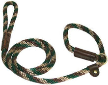 Load image into Gallery viewer, Lone Wolf Products Lone Wolf 1/2” Spiral Color Round Rope Dog Slip Lead - 6’ only Camouflage