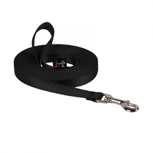 Load image into Gallery viewer, Lupine Lupine 1/2” Solid Color Dog Training Lead - 15&#39; Long Black