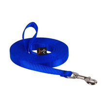 Load image into Gallery viewer, Lupine Lupine 1/2” Solid Color Dog Training Lead - 15&#39; Long Blue