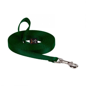 Lupine Lupine 1/2” Solid Color Dog Training Lead - 15' Long Green