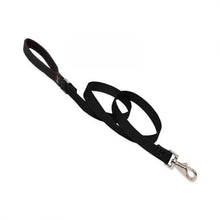 Load image into Gallery viewer, Lupine Lupine Basic Solids Padded Handle Dog Leash 2’ / 3/4” / Black