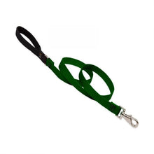 Load image into Gallery viewer, Lupine Lupine Basic Solids Padded Handle Dog Leash 2’ / 3/4” / Green