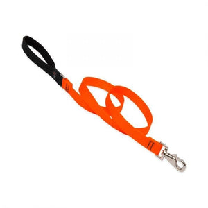 Lupine Lupine Basic Solids Padded Handle Dog Leash 2’ / 3/4” / Orange