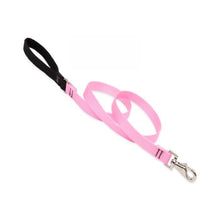 Load image into Gallery viewer, Lupine Lupine Basic Solids Padded Handle Dog Leash 2’ / 3/4” / Pink