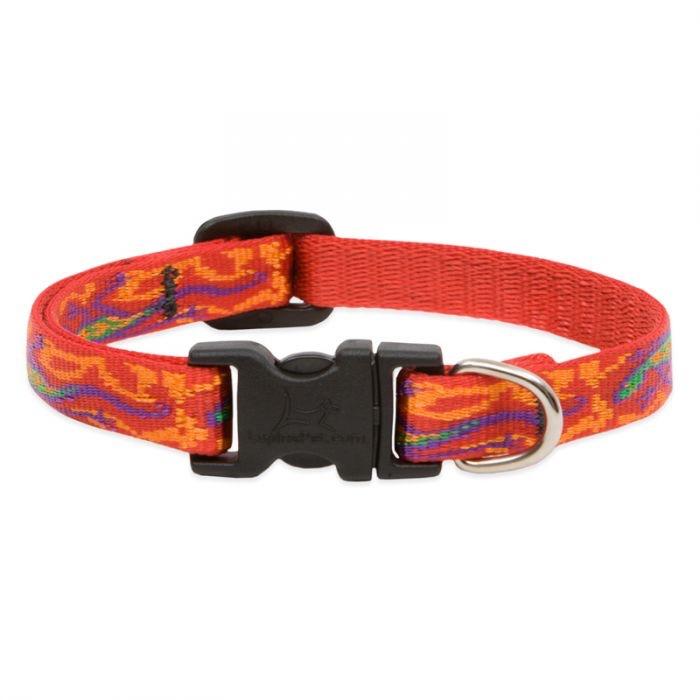 Lupine Hundehalsband Verstellbar 38–63,5 Cm – Gewebtes Nylon, Kausicher – Mit Leinen-Match