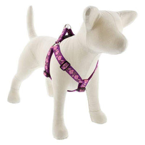 Lupine Lupine Step In Style Dog Harness - 1" Width 19"-28" / Rose Garden