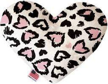 Load image into Gallery viewer, Mirage Pet Products Valentine’s Day Heart Stuffed Dog Toy 6” / Pink Leopard Hearts