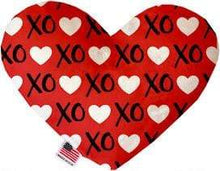 Load image into Gallery viewer, Mirage Pet Products Valentine’s Day Heart Stuffed Dog Toy 6” / Red XOXO