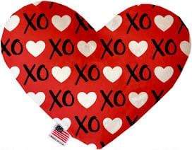 Mirage Pet Products Valentine’s Day Heart Stuffed Dog Toy 6” / Red XOXO