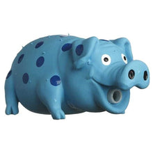 Load image into Gallery viewer, Multipet Multipet Latex Polka Dot Globlet Squeaky Pig Dog Toy - 9” Assorted Colors