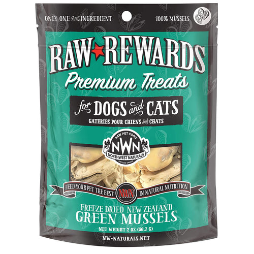 Northwest Naturals Northwest Naturals Freeze-Dried Green Lipped Mussels Premium Treats for Dogs & Cats - 2 oz.
