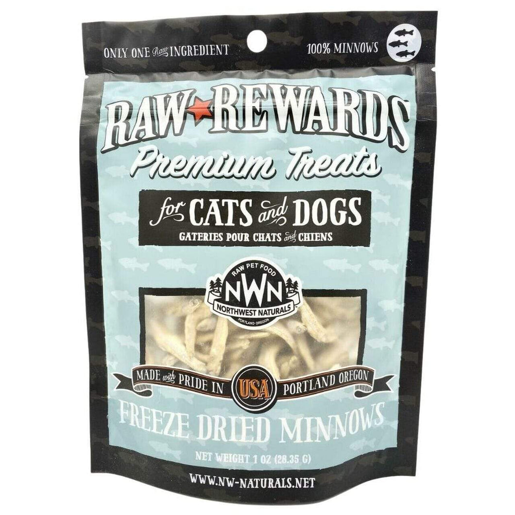 Northwest Naturals Northwest Naturals Raw Rewards Freeze-Dried Minnows Treats for Dogs & Cats - 1 oz. Bag
