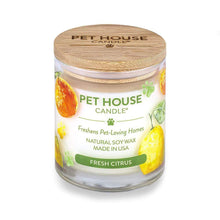 Load image into Gallery viewer, One Fur All Pets Pet House Candles - 9 oz. (burns up to 60 hours) Fresh Citrus