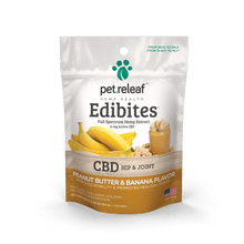 Load image into Gallery viewer, Pet Releaf Pet Releaf Edibites Peanut Butter &amp; Banana CBD Treats for Dogs Trial (9-10 treats)
