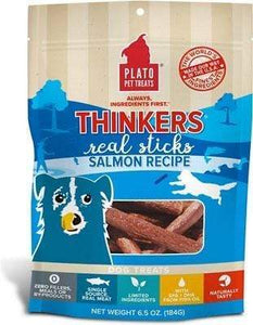 Plato Plato Thinkers Salmon Recipe Real Sticks Dog Treats 6.5 oz. bag