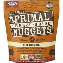Load image into Gallery viewer, Primal Pet Foods Primal Beef Nuggets Grain-Free Raw Freeze-Dried Dog Food 14 oz.