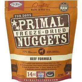 Primal Pet Foods Primal Beef Nuggets Grain-Free Raw Freeze-Dried Dog Food 14 oz.