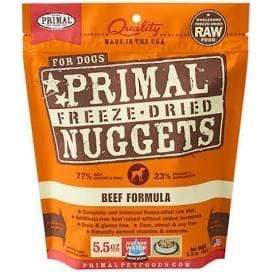 Primal Pet Foods Primal Beef Nuggets Grain-Free Raw Freeze-Dried Dog Food 5.5 oz.