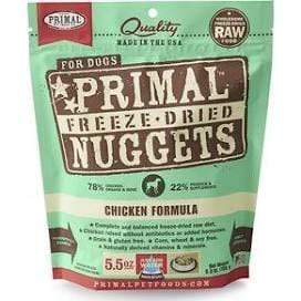 Primal Pet Foods Primal Chicken Nuggets Grain-Free Raw Freeze-Dried Dog Food 5.5 oz.